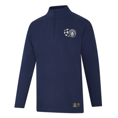 Manchester City UCL Sudadera a Medida con Zip Cuarto