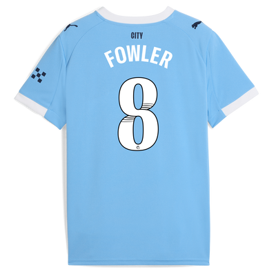 Maglia Home Manchester City 2025/26 per bambini con stampa FOWLER 8
