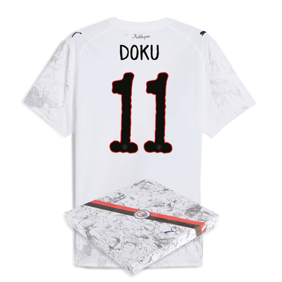 Manchester City KidSuper Authentic Jersey 2025/26 With DOKU 11 printing in gift box